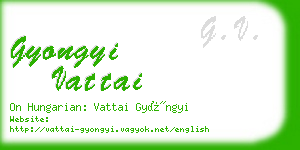 gyongyi vattai business card